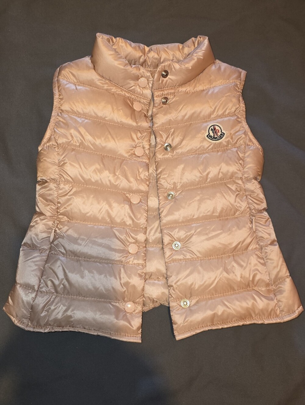 Toddler Moncler Light Pink Quilted Down Vest